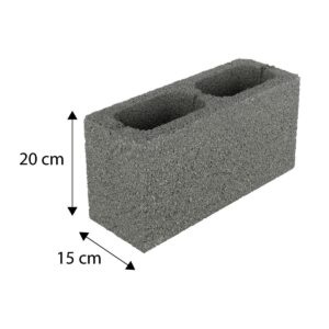 Bloque de Concreto 15x20x40cm